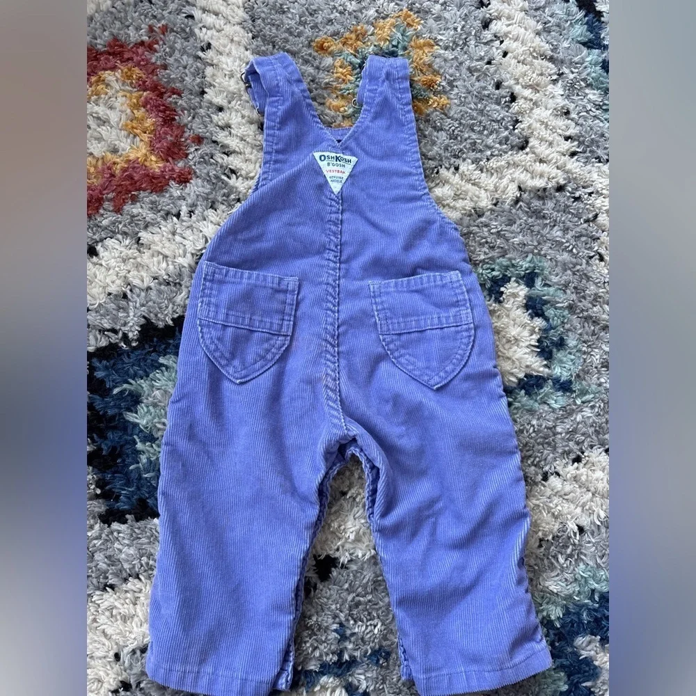 Vintage Osh Kosh corduroy vestbak overalls 12mo